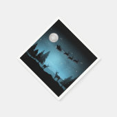 Schattige rendieren 's nachts servet (Hoek)