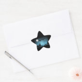 Schattige rendieren 's nachts ster sticker (Envelop)