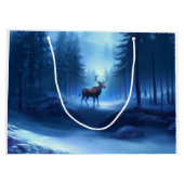 Schattige Rendieren Winter Wonderland Vakantie Groot Cadeauzakje (Achterkant)