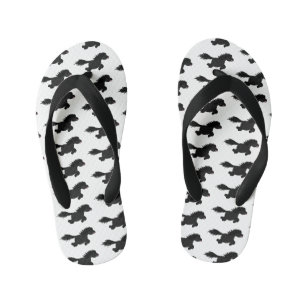 Schattige rennende Shetland pony cartoon illustrat Kinder Teenslippers