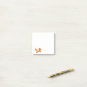 Schattige Rennende Vos Post-it® Notes (Op bureau)