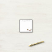 Schattige reptiel gekko  post-it® notes (Op bureau)