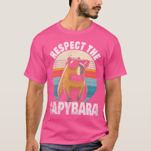 Schattige respect voor de Capybaras liefhebbers Fu T-shirt