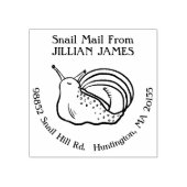 Schattige retouradres voor slakkenpost rubberstempel (Afrduk)