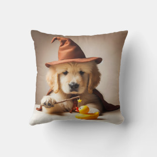 Schattige Retriever Wizard Pillow Kussen