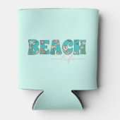 Schattige Retro Beach Life Blikjeskoeler (Voorkant)