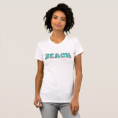 Schattige Retro Beach Life T-shirt (Voorkant volledig)