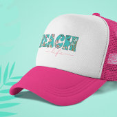 Schattige Retro Beach Life Trucker Pet