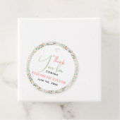 Schattige Retro Bloem Bruiloft Feest Bedankjes Labels (In situ)