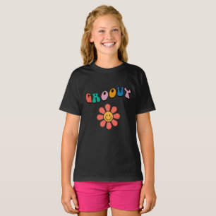 Schattige Retro Bloem  Groovy  T-shirt