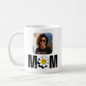 Schattige Retro Bloem & "Ma", Leuk, Aangepaste Fot Koffiemok (Links)