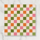 Schattige Retro Bloemen Kat Meisjes Verjaardagsfee Bedankjes Labels (Achterkant)