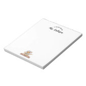 Schattige retro bloemenboek terug naar school notitieblok (Linkerzijde)