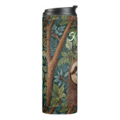 Schattige retro boho luiaard hou vol thermosbeker (Gedraaid links)