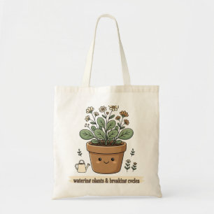 Schattige Retro Botanische Kunst Tote Bag