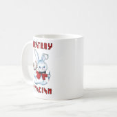 Schattige Retro Bunny - Vernietig het fascisme Koffiemok (Voorkant links)