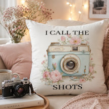 Schattige Retro Camerakussen | Vrouwelijke Fotogra