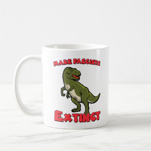 Schattige Retro Dinosaurus - Laat Fascisten Uitste Koffiemok