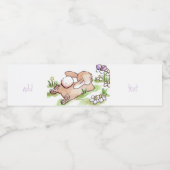 schattige retro ester waterfles etiket (Enkel label)