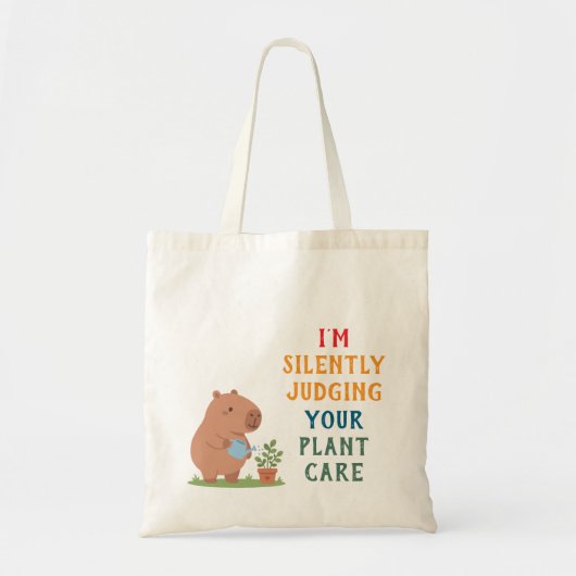 Schattige Retro Funny Tote Tas | botanische vibrat (Voorkant)