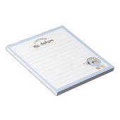 Schattige Retro Funny Wereldbol Terug naar school Notitieblok (Schuin)