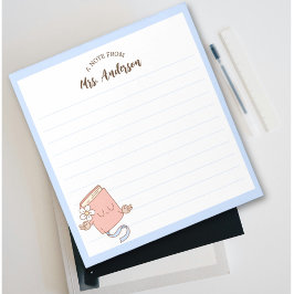 Schattige retro grappig boek mediteren terug naar notitieblok