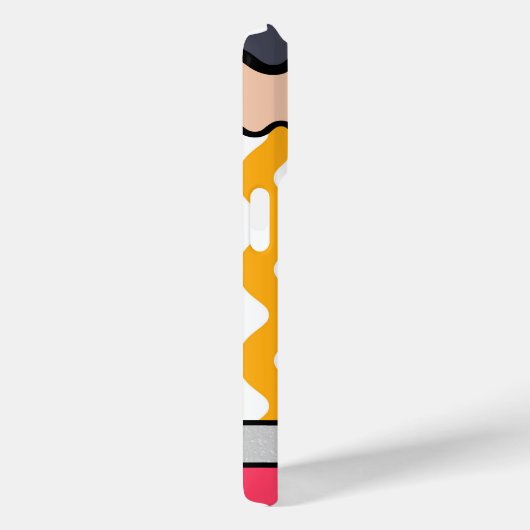 Schattige Retro Groovy Pencil Stijlpatroon Case-Mate iPhone Case (Achterkant / Rechts)