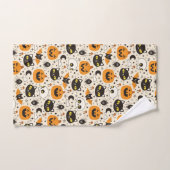 Schattige Retro Halloween patroon Bad Handdoek (Handdoek)