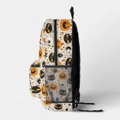 Schattige Retro Halloween patroon Bedrukte Rugzak (Rechts)