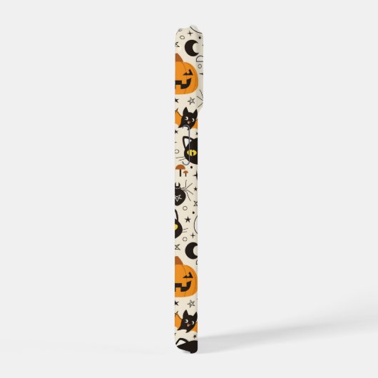 Schattige Retro Halloween patroon iPhone 15 Case (Rechterkant)