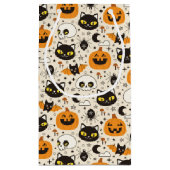 Schattige Retro Halloween patroon Klein Cadeauzakje (Achterkant)