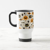 Schattige Retro Halloween patroon Reisbeker (Links)