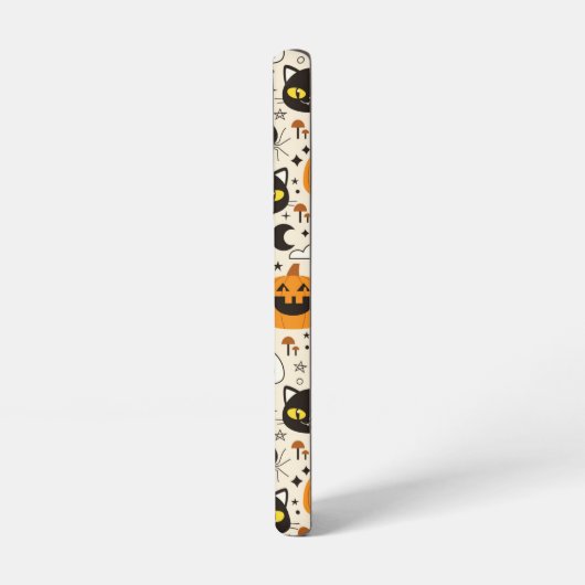 Schattige Retro Halloween patroon Samsung Galaxy Hoesje (Linkerkant)