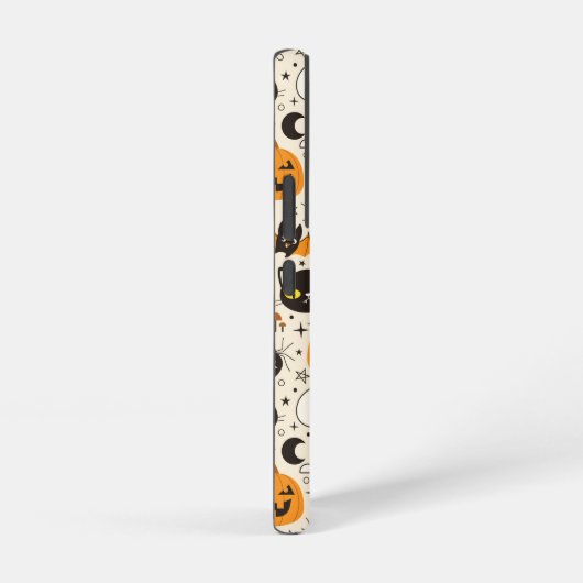 Schattige Retro Halloween patroon Samsung Galaxy Hoesje (Rechterkant)