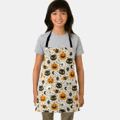 Schattige Retro Halloween patroon Schort (Insitu)