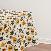 Schattige Retro Halloween patroon Tafelkleed (Voorbeeld)
