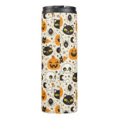 Schattige Retro Halloween patroon Thermosbeker (Achterkant)