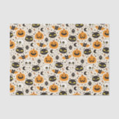 Schattige Retro Halloween patroon Tissuepapier (Voorkant)
