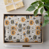 Schattige Retro Halloween patroon Tissuepapier (Geschenk)