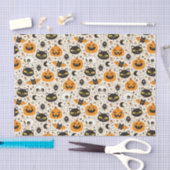 Schattige Retro Halloween patroon Tissuepapier (Craft)
