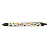 Schattige Retro Halloween patroon Zwarte Inkt Pen (Voorkant)