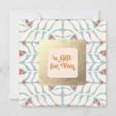 Schattige Retro Kerstcadeaubon (Voorkant)