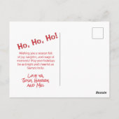 Schattige Retro Kerstman Sinterklaas Briefkaart (Achterkant)