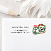 Schattige Retro-kerstpannen - Aangepast Etiket (Insitu)