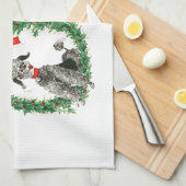 Schattige Retro-kerstpannen - Aangepast Theedoek (Quarter Fold)