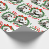 Schattige Retro-kerstpannen, adem Cadeaupapier (Hoek)