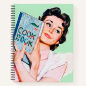 Schattige retro  keukenrecept notitieboek (Voorkant)