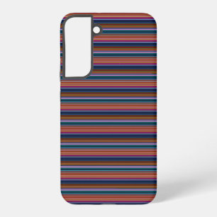 Schattige retro kleurrijke strepen samsung galaxy hoesje