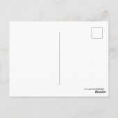 schattige retro koffiedame briefkaart (Achterkant)