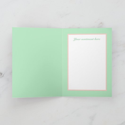 schattige retro  kookdame voegt gevoel toe notitiekaartje (Binnen)